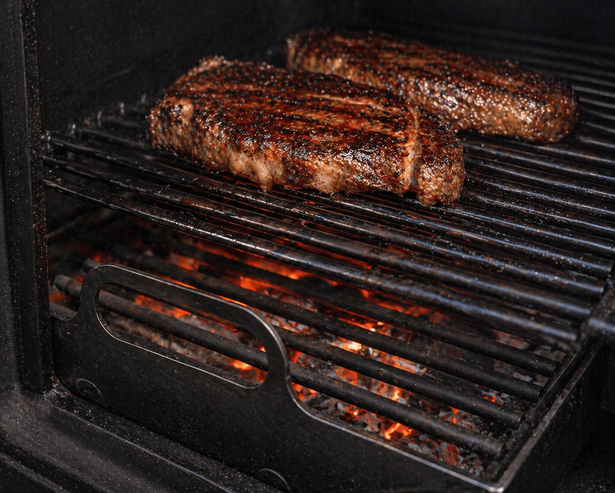 Offset Smoker Charcoal Insert Tray & Grates