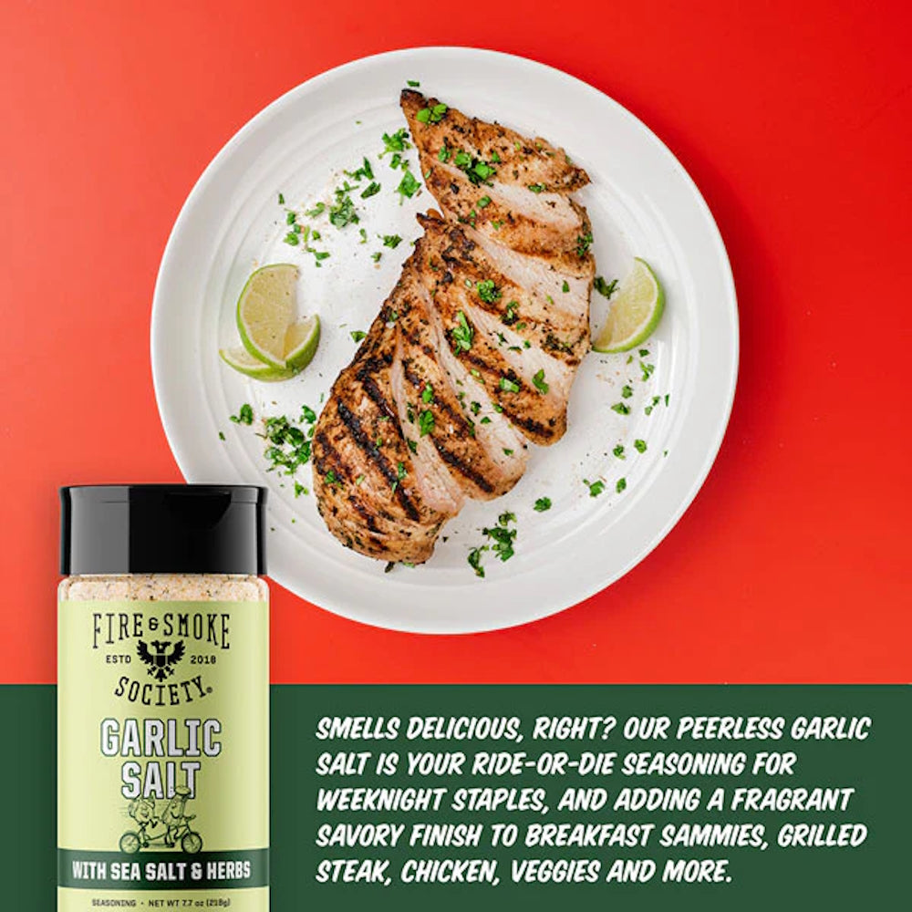 Fire & Smoke Society | Garlic Salt | All-Purpose Seasoning Blend