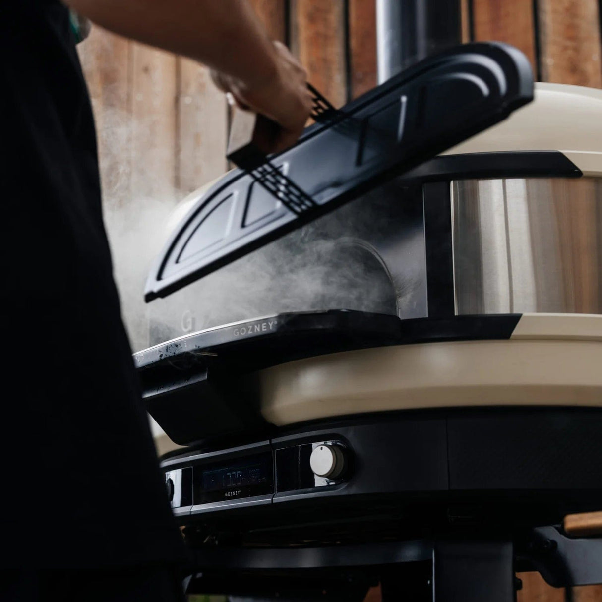 Dome XL Gen 2 Series Door man removing door from oven