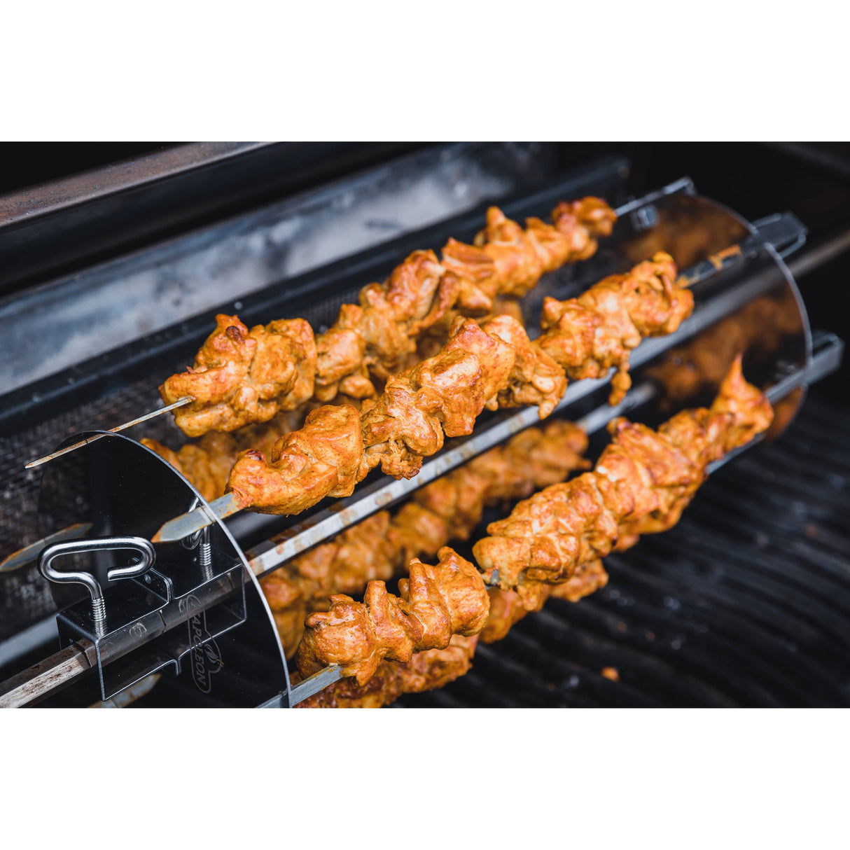 Rotisserie Shish-Kebab Skewer Set left side view chicken skewers