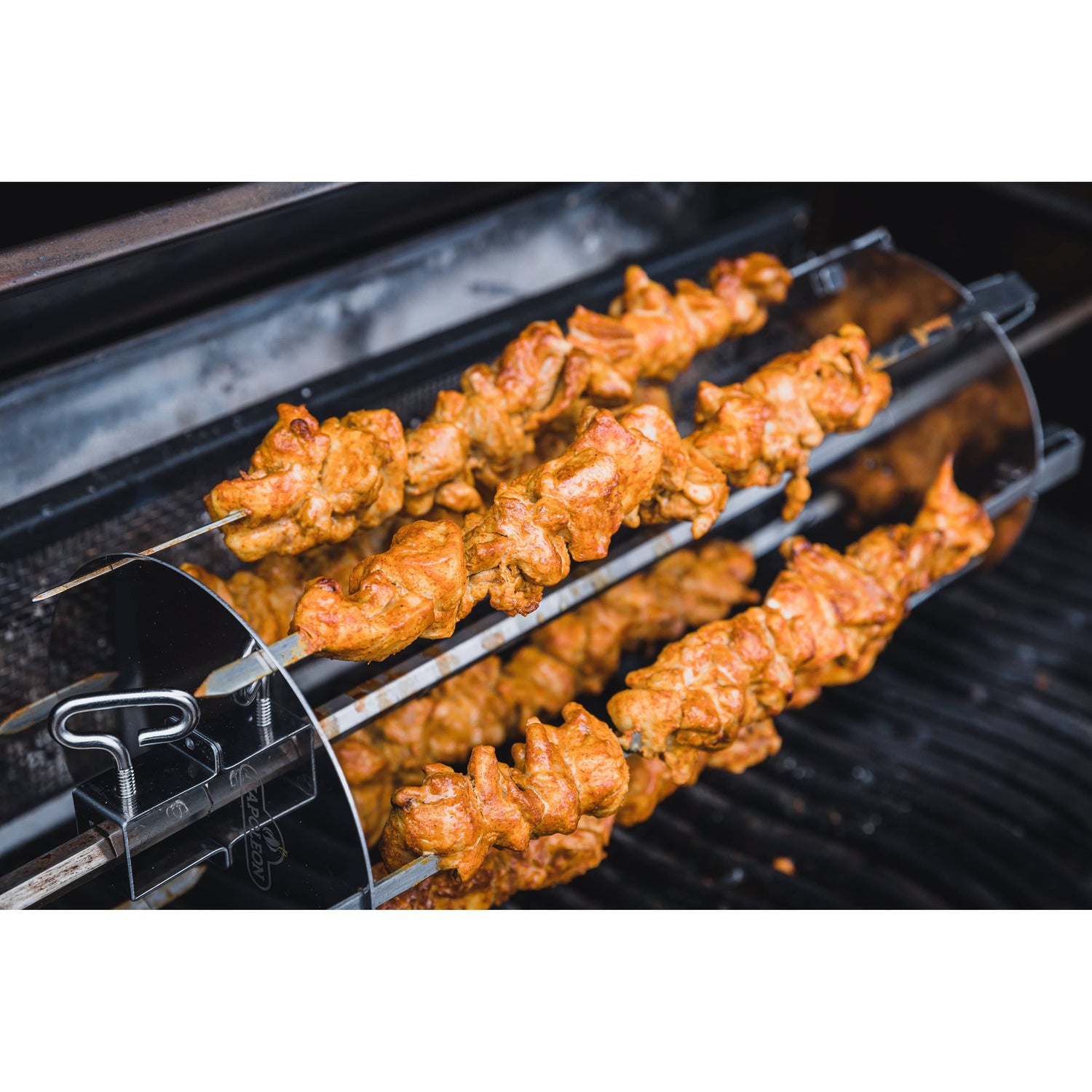 Rotisserie Shish-Kebab Skewer Set left side view chicken skewers