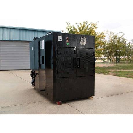 Oyler Pit 700 Commercial Smoker black color smoker front view