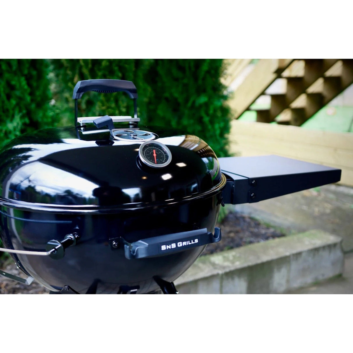 SnS Grills | Black Edition Kettle Grill Side Shelf