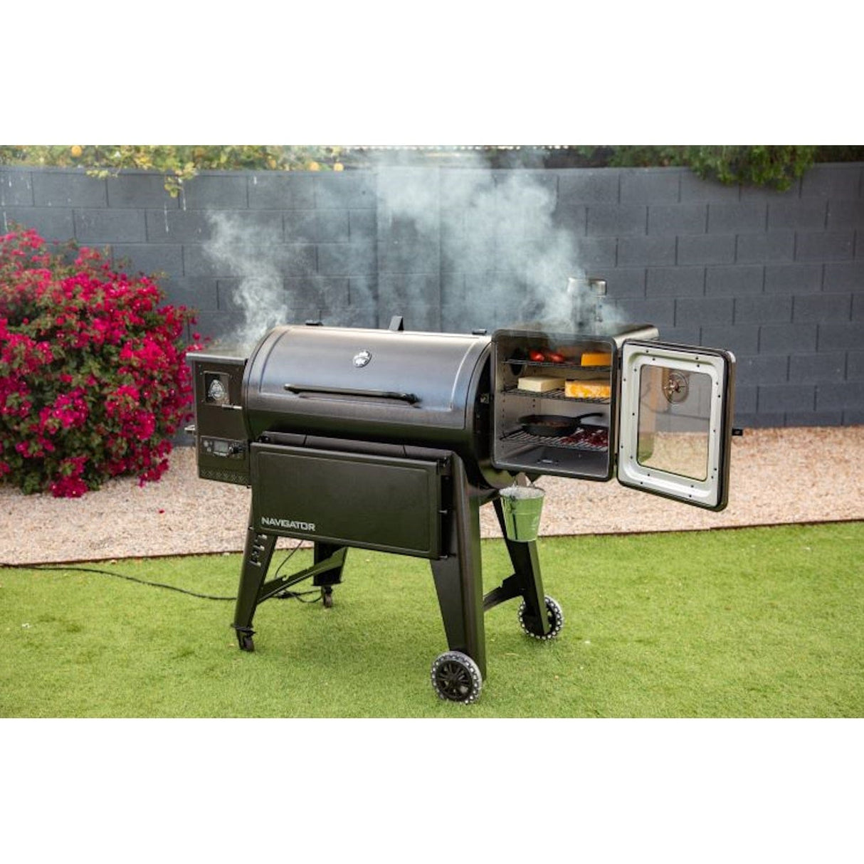 Pit Boss Side Smoker Attachment backyard meat smoking open
