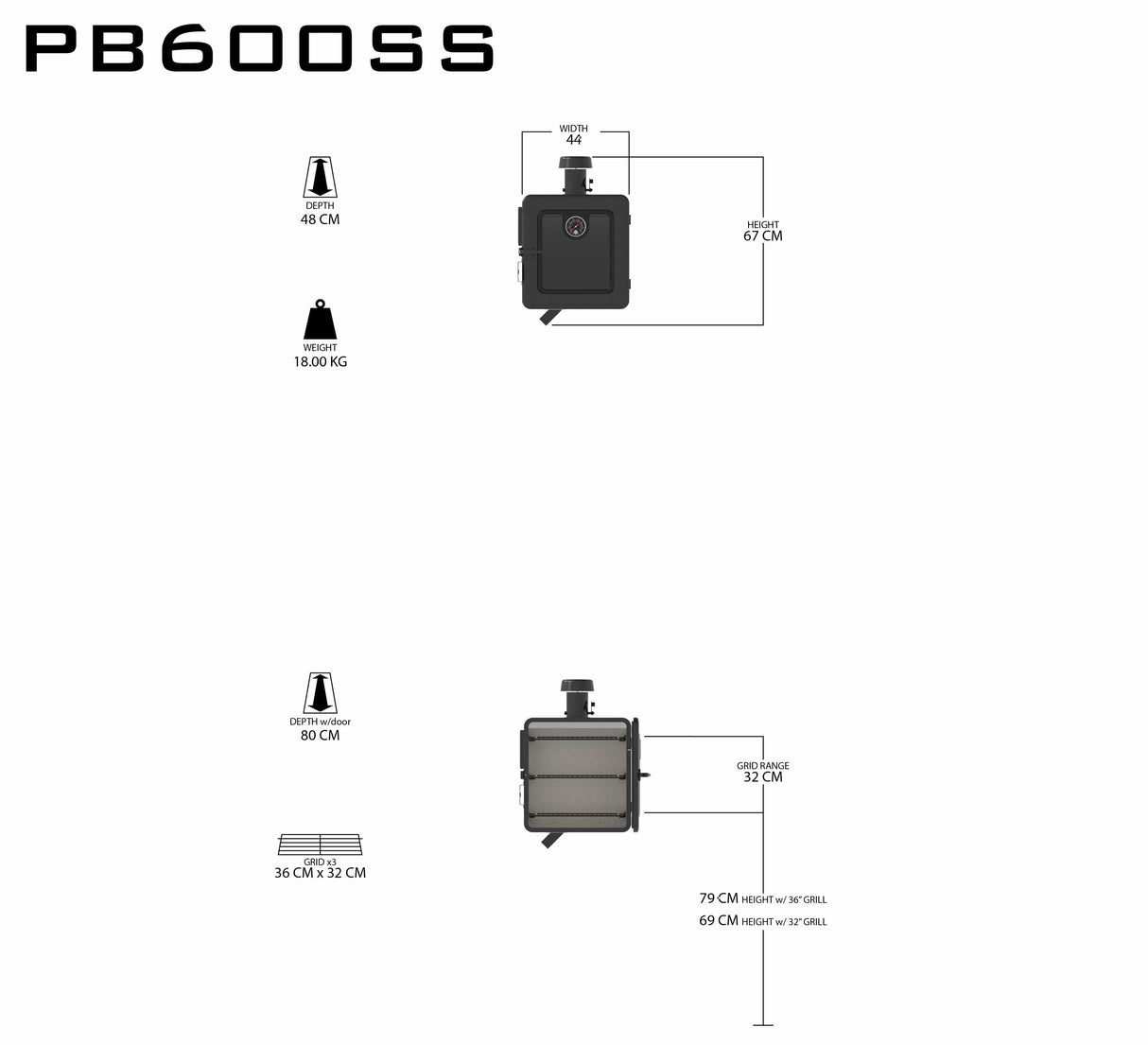 Pit Boss Side Smoker Attachment dimensions