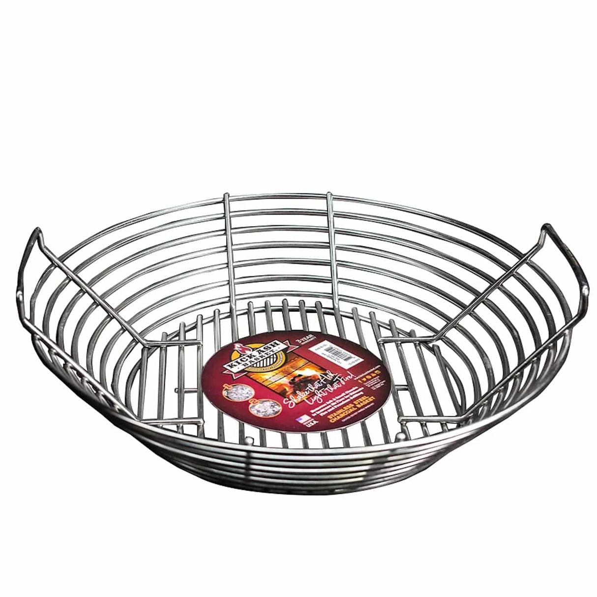 Kamado Joe Charcoal Basket side view on white