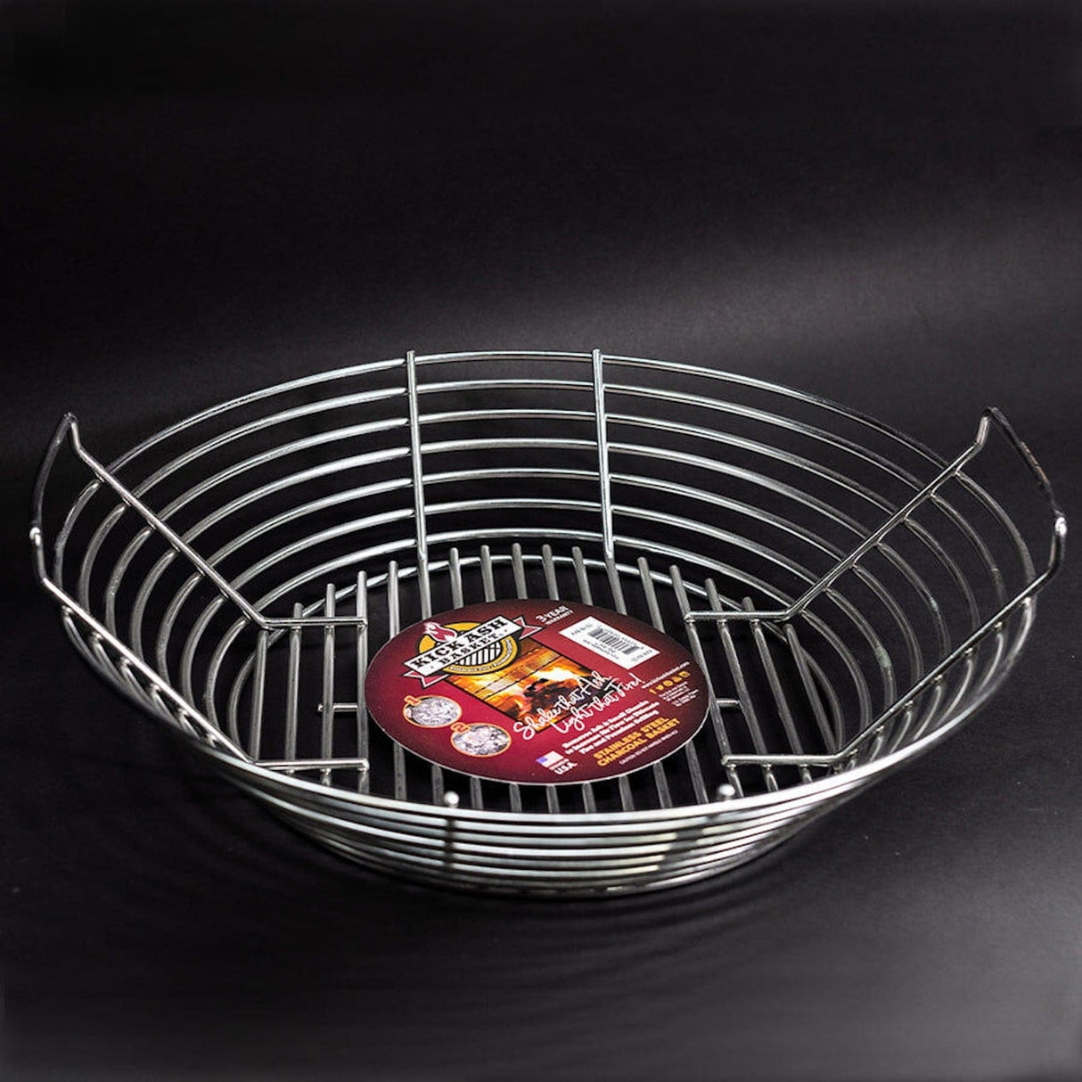 Kamado Joe Charcoal Basket on black