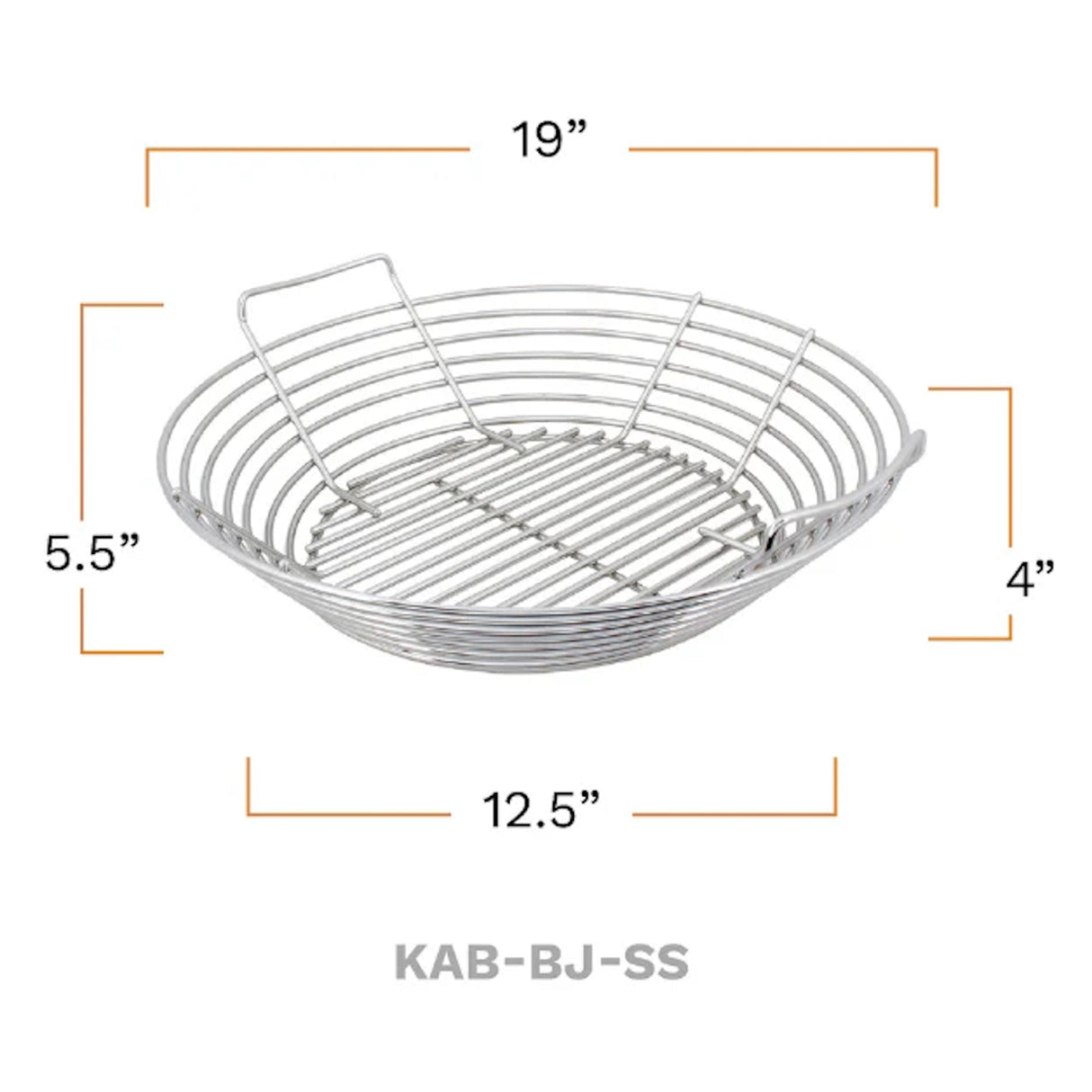 Kamado Joe Charcoal Basket product measurements