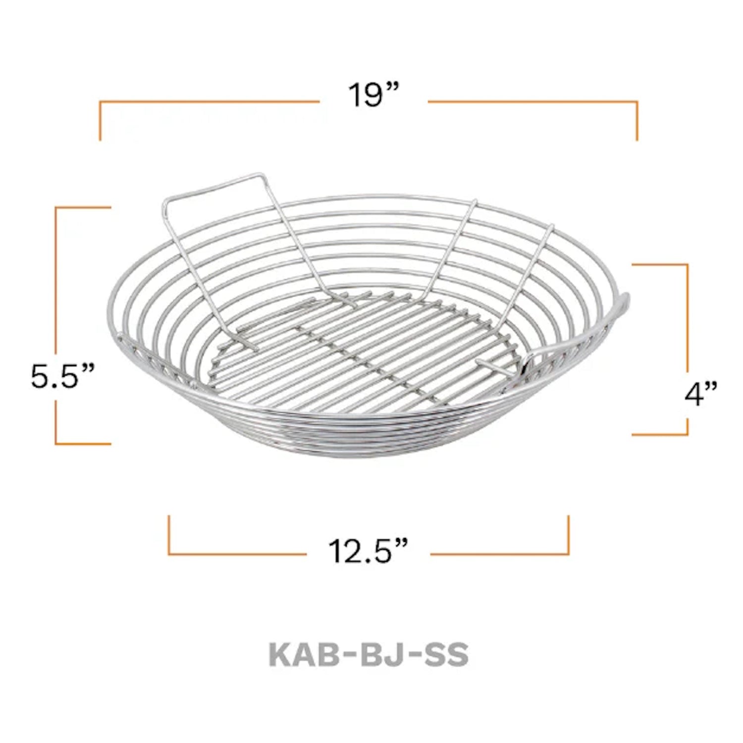 Kamado Joe Charcoal Basket product measurements