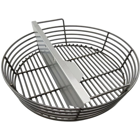 Charcoal Basket XL Adjustable Divider in black basket