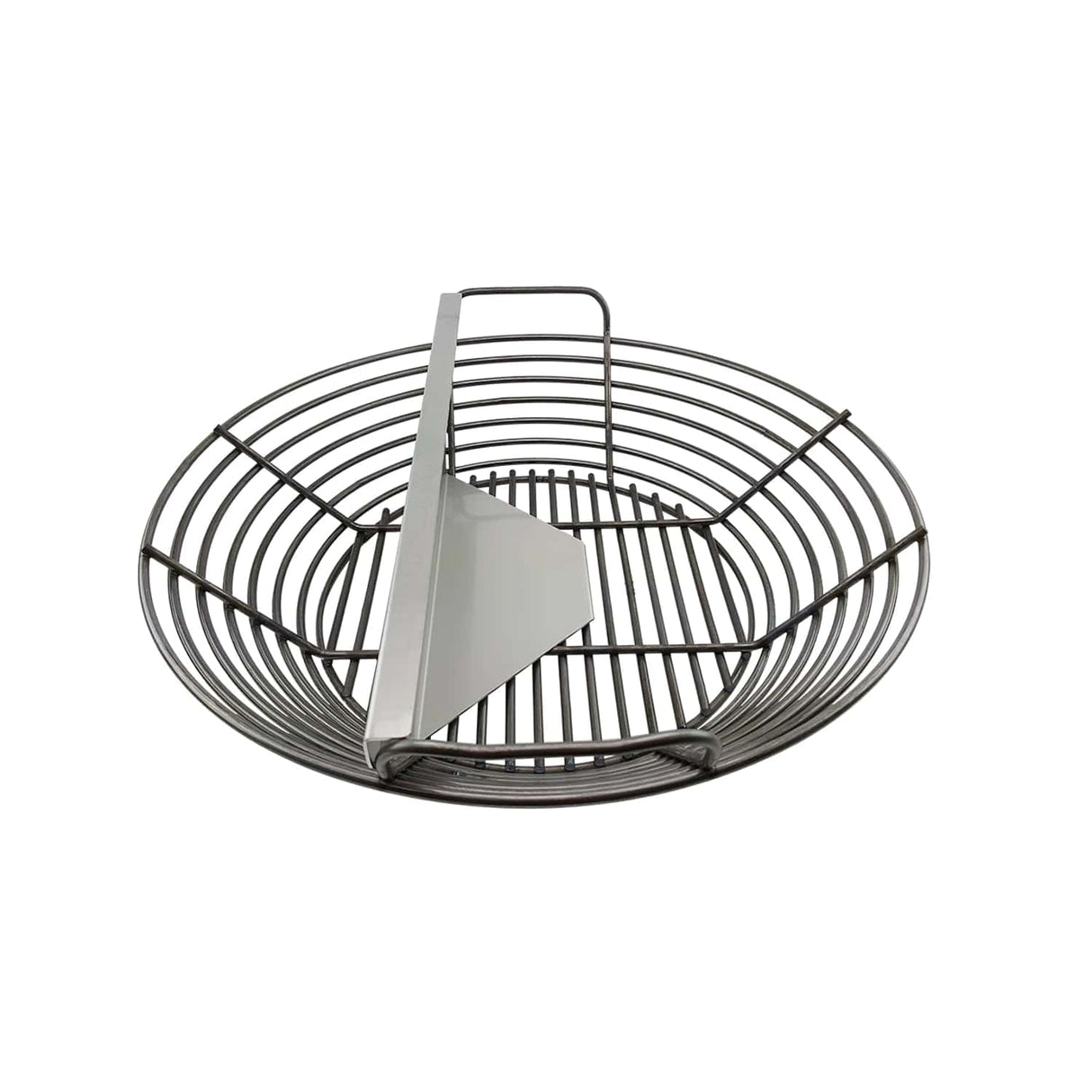 Charcoal Basket XL Adjustable Divider on white in black