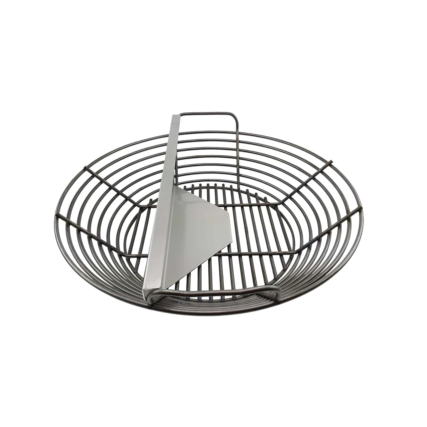 Charcoal Basket XL Adjustable Divider on white in black