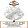 Charcoal Basket Large Adjustable Divider on white with description