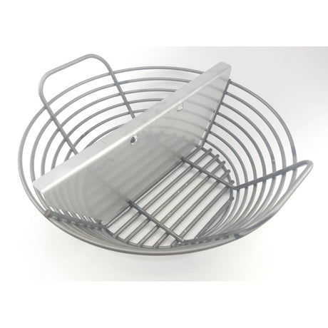 Charcoal Basket Large Adjustable Divider on white in basket