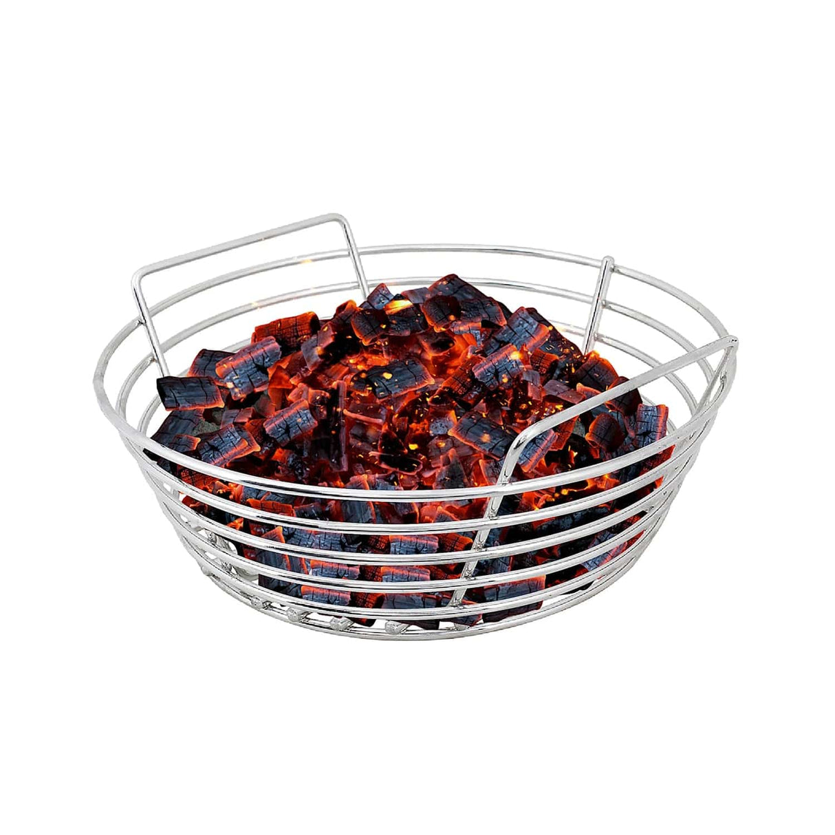 Junior Kick Ash Charcoal Basket charcoal inside on white