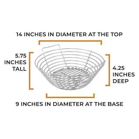 Kick Ash Basket Large Charcoal Basket product measurements