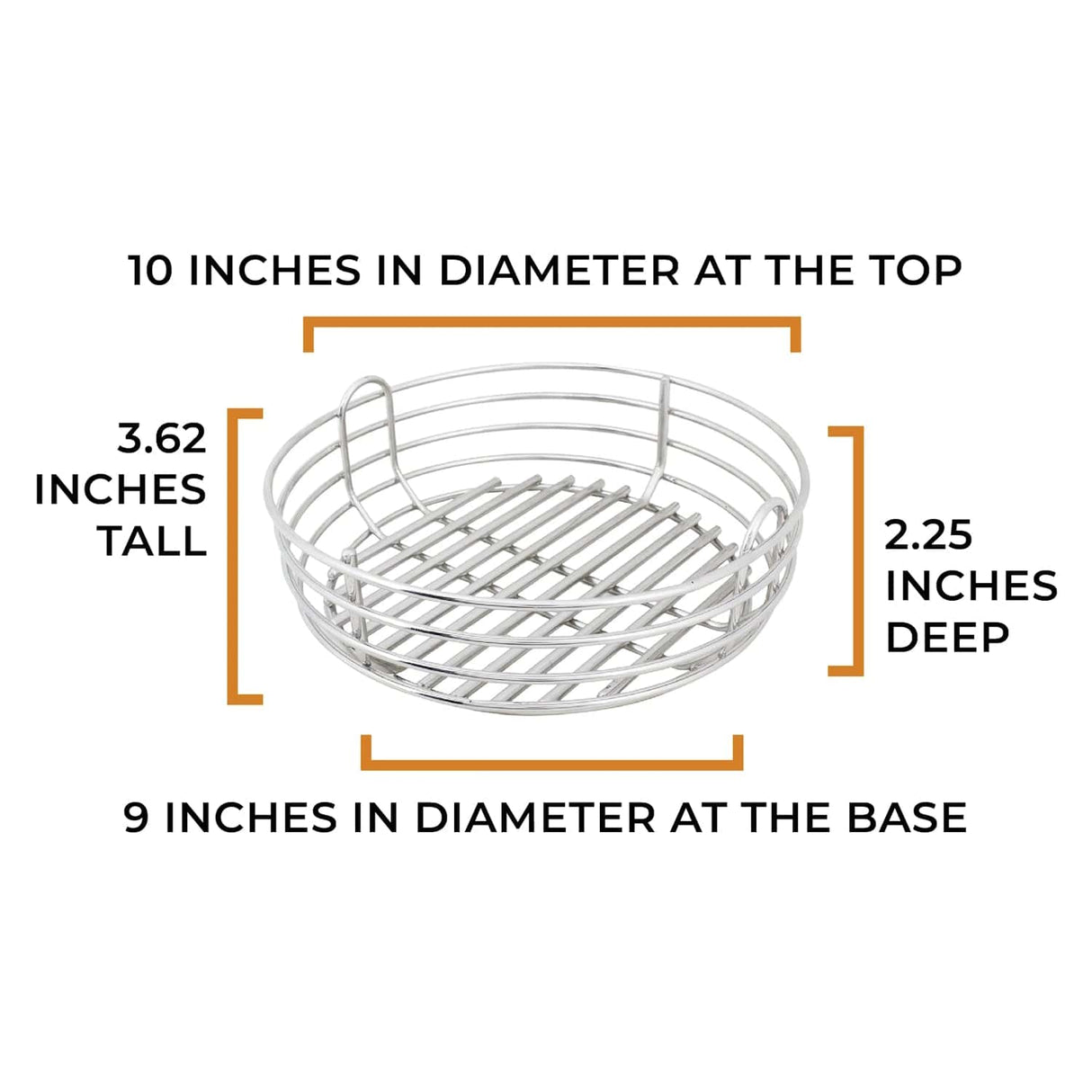 MiniMax Kick Ash Basket product measurements