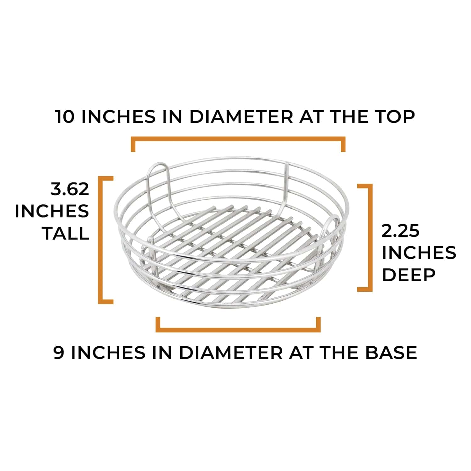 MiniMax Kick Ash Basket product measurements