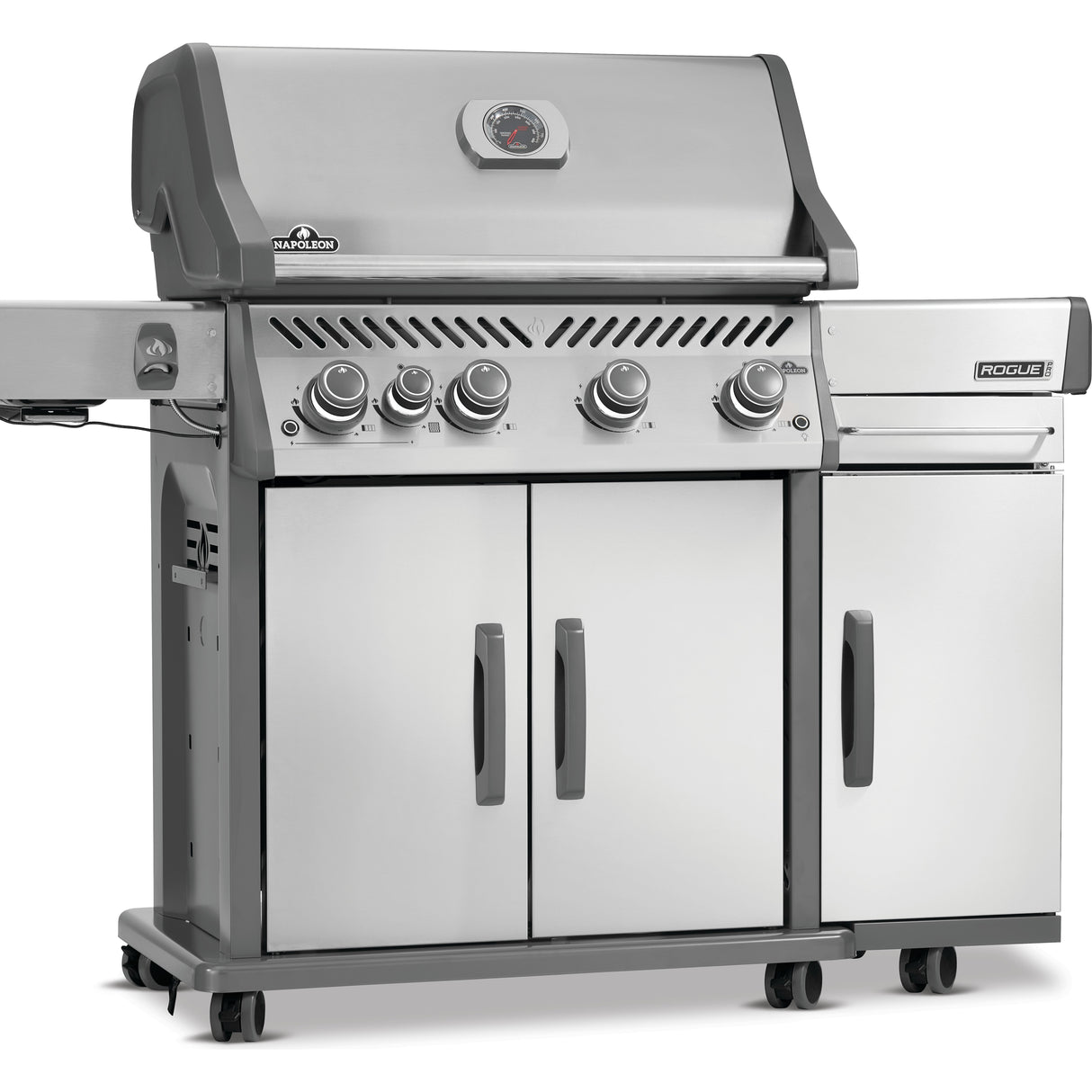 Rogue PRO Under Grill Storage Cart right side cart door closed installed