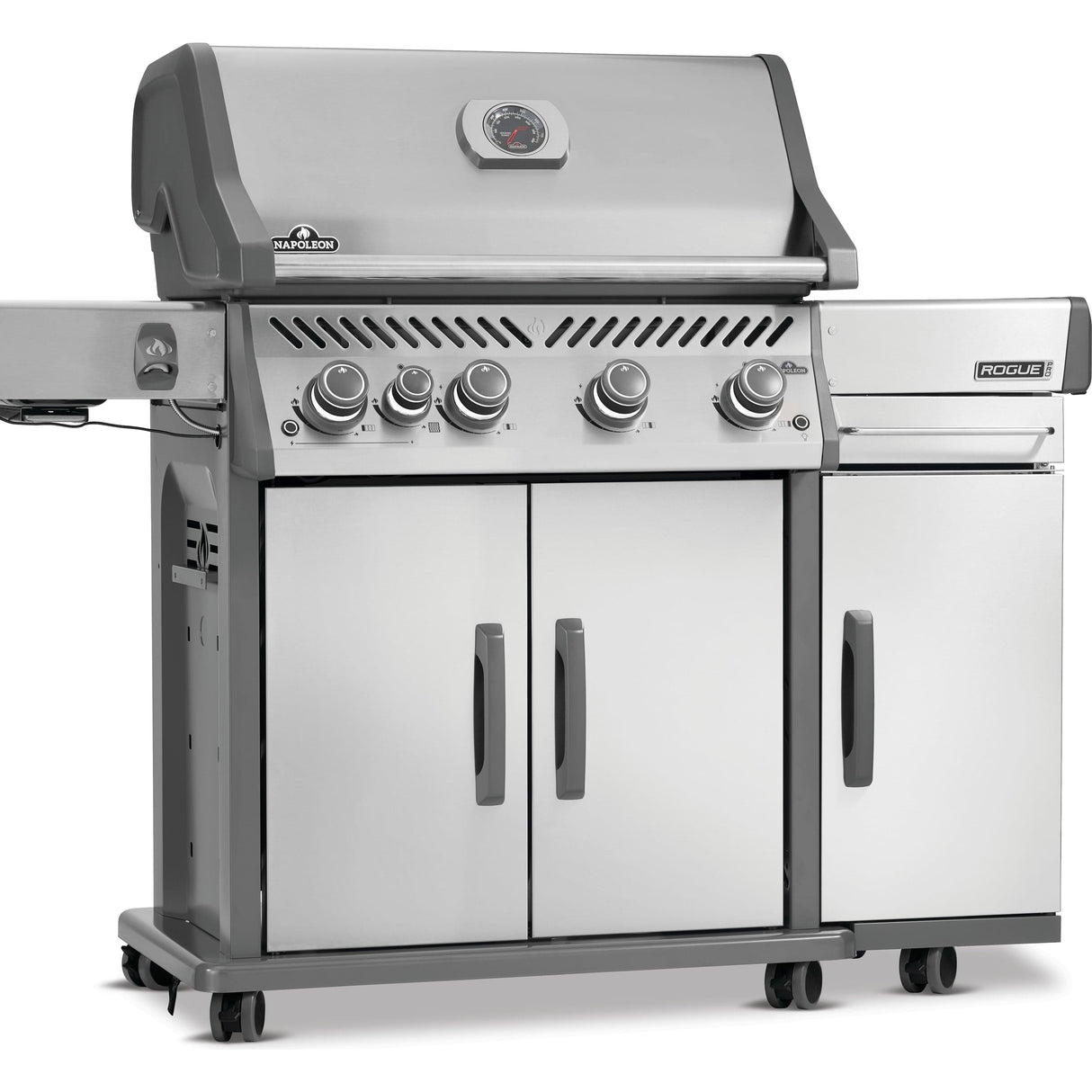 Rogue PRO Under Grill Storage Cart right side cart door closed installed