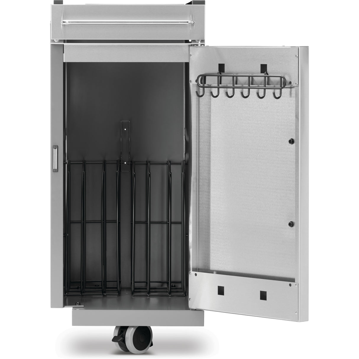 Rogue PRO Under Grill Storage Cart right part door open