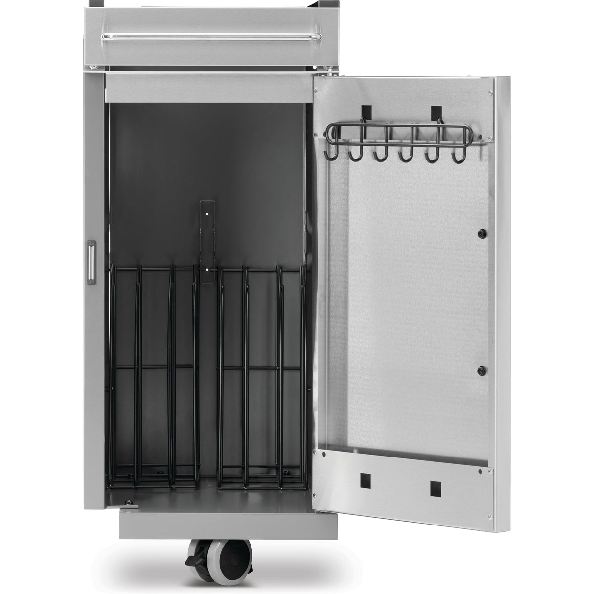 Rogue PRO Under Grill Storage Cart right part door open