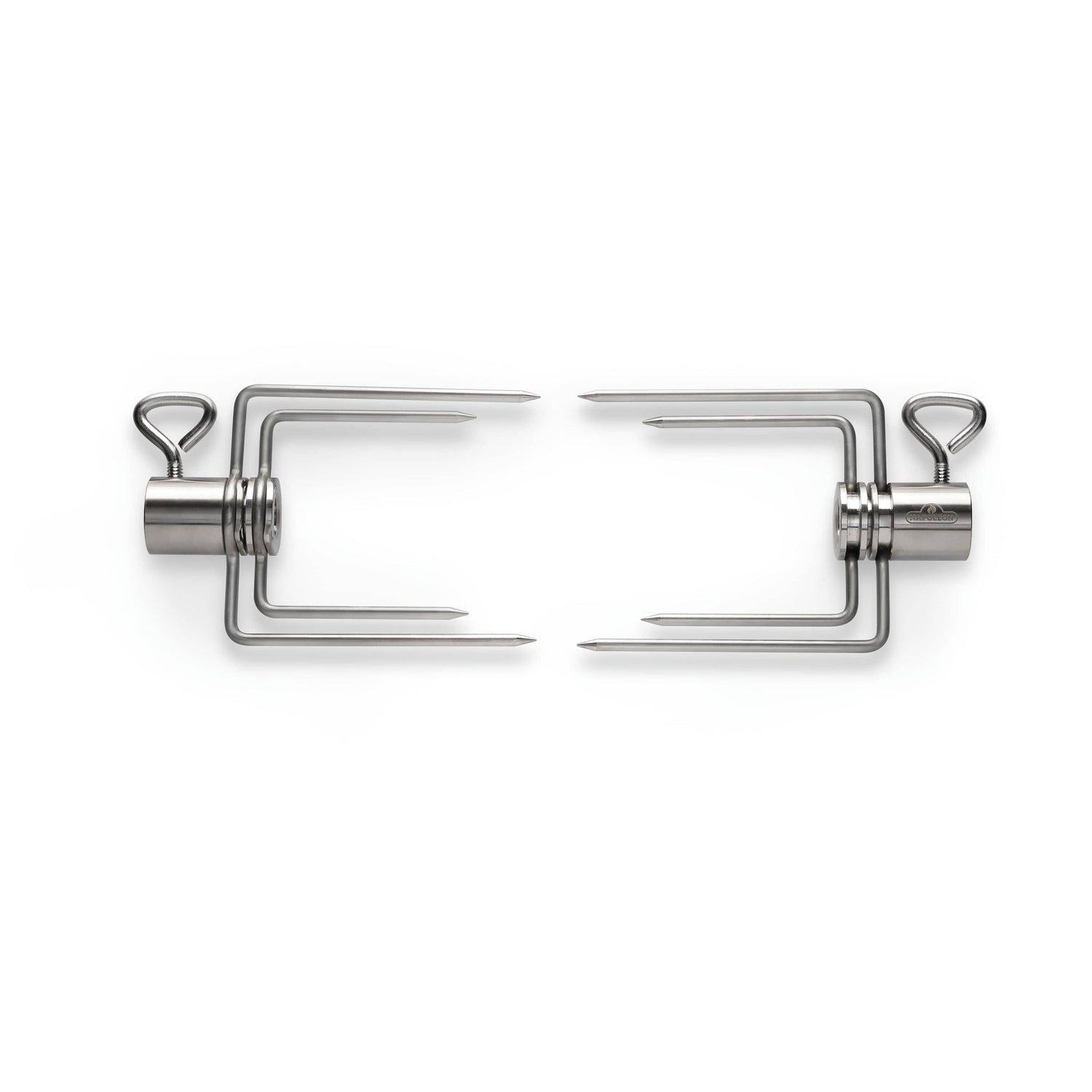 Collapsible Rotisserie Forks Four Prongs top view flat