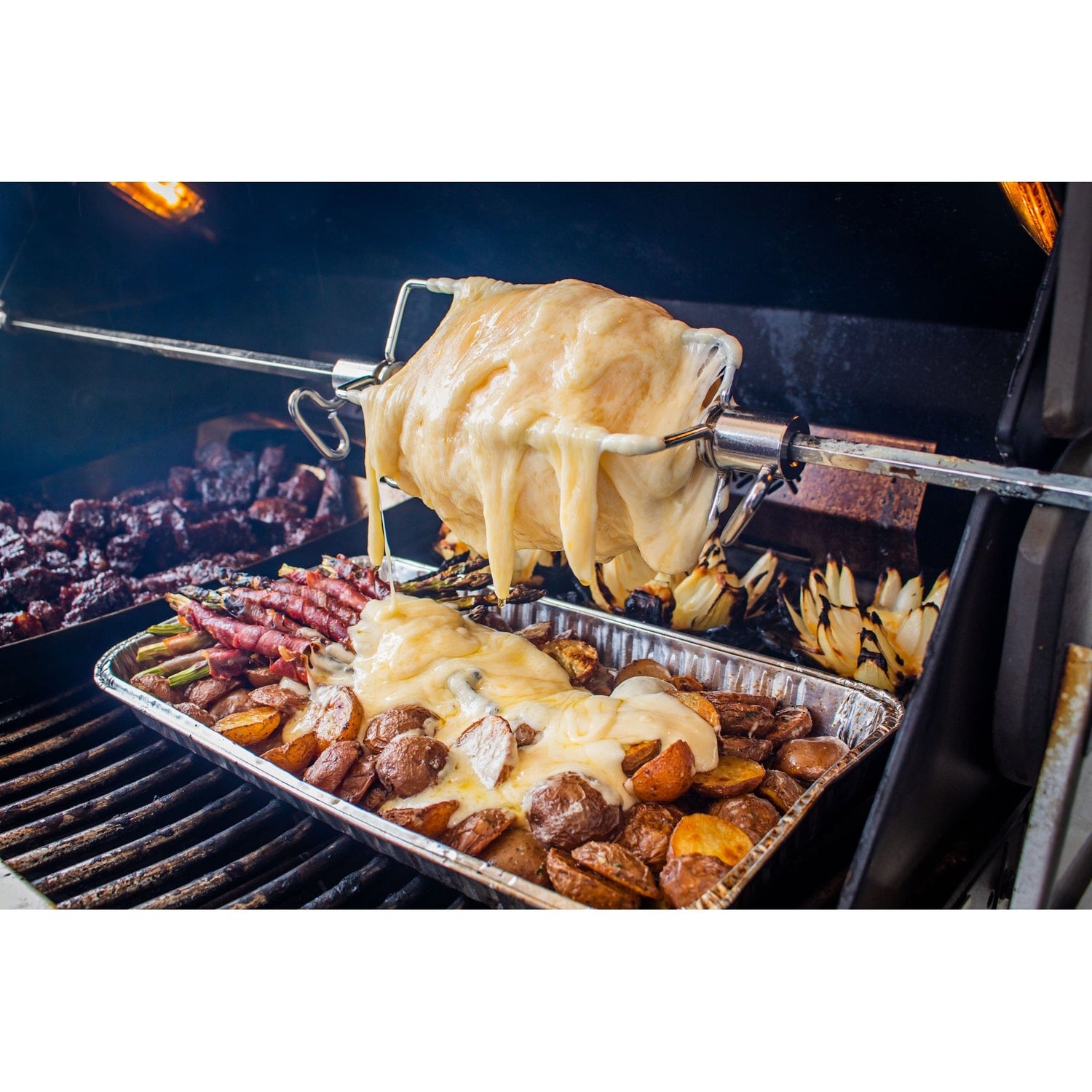 Rotisserie Forks Four Prongs grilled cheese melting