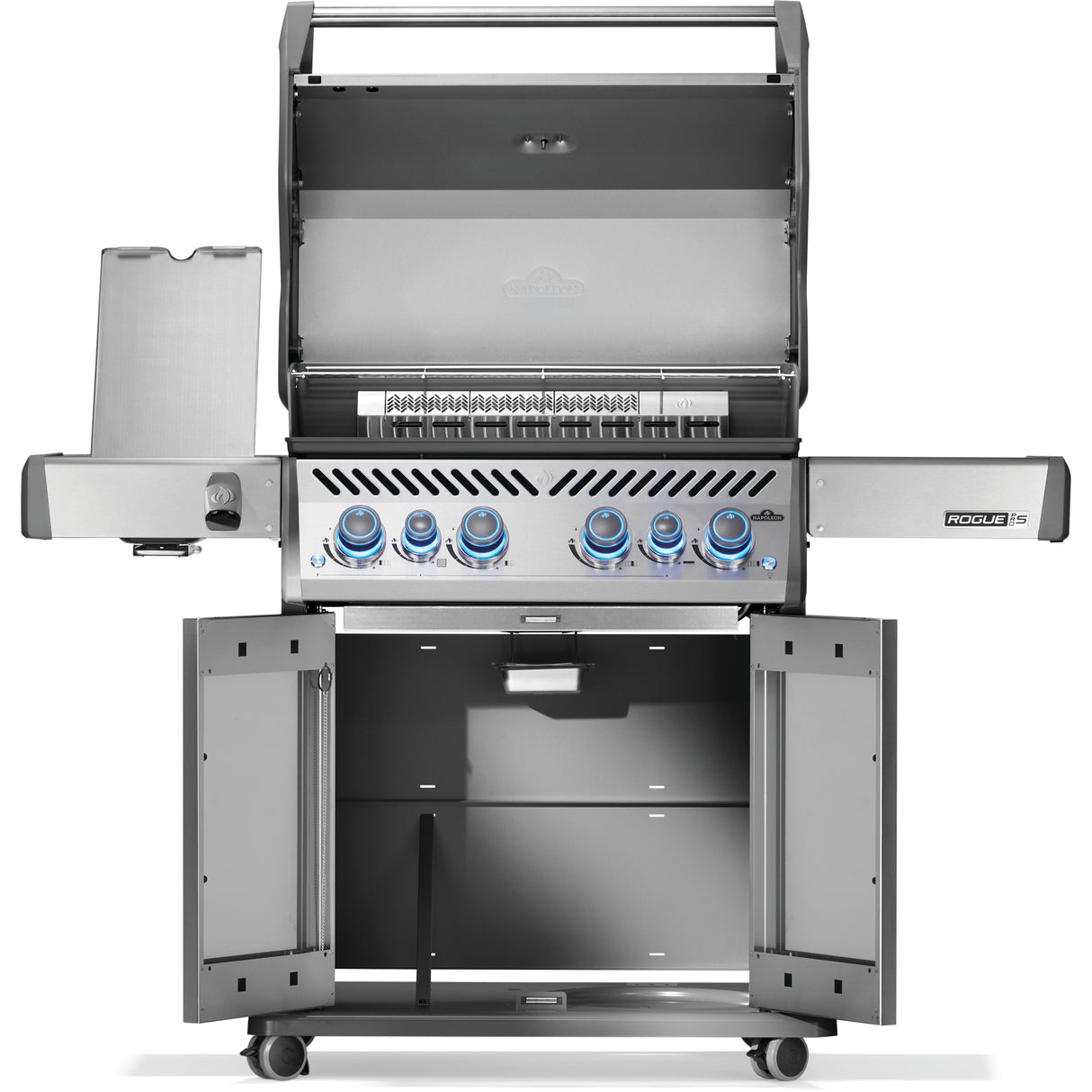 Napoleon Rogue PRO-S 525 Propane Grill front view open