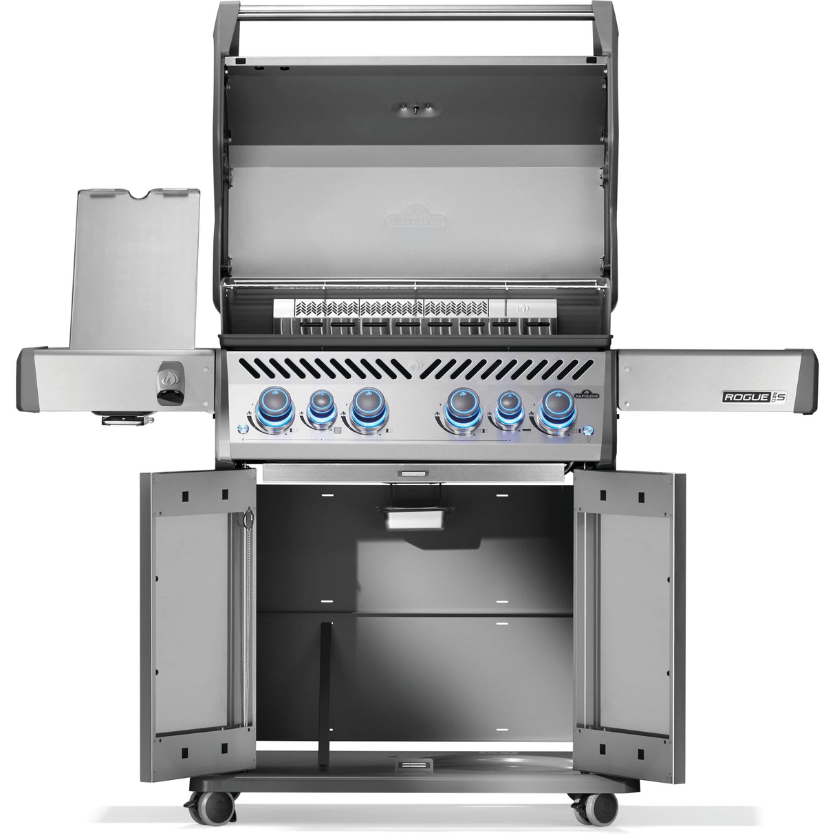 Napoleon Rogue PRO-S 525 Propane Grill front view open