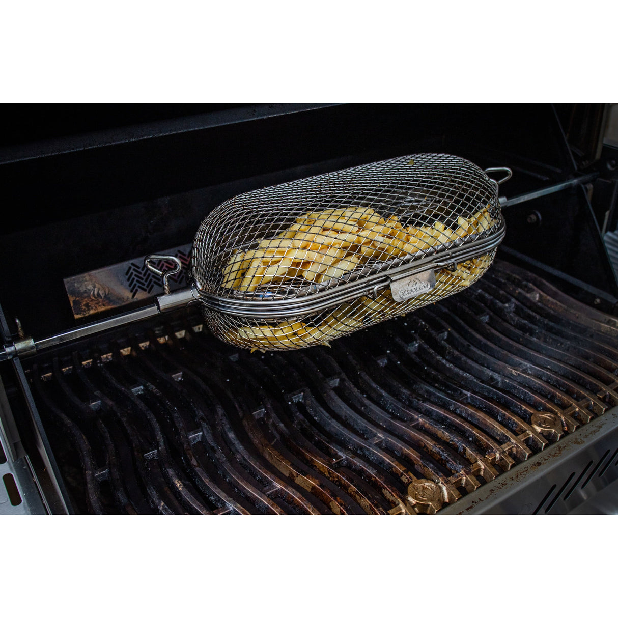 Napoleon Rotisserie Grill Basket grilling poutine