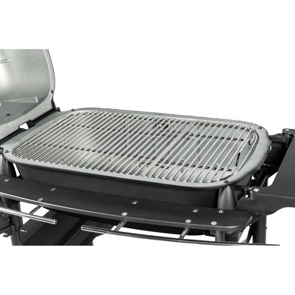 PK300 Stainless Steel Hinge Grid installed on grill