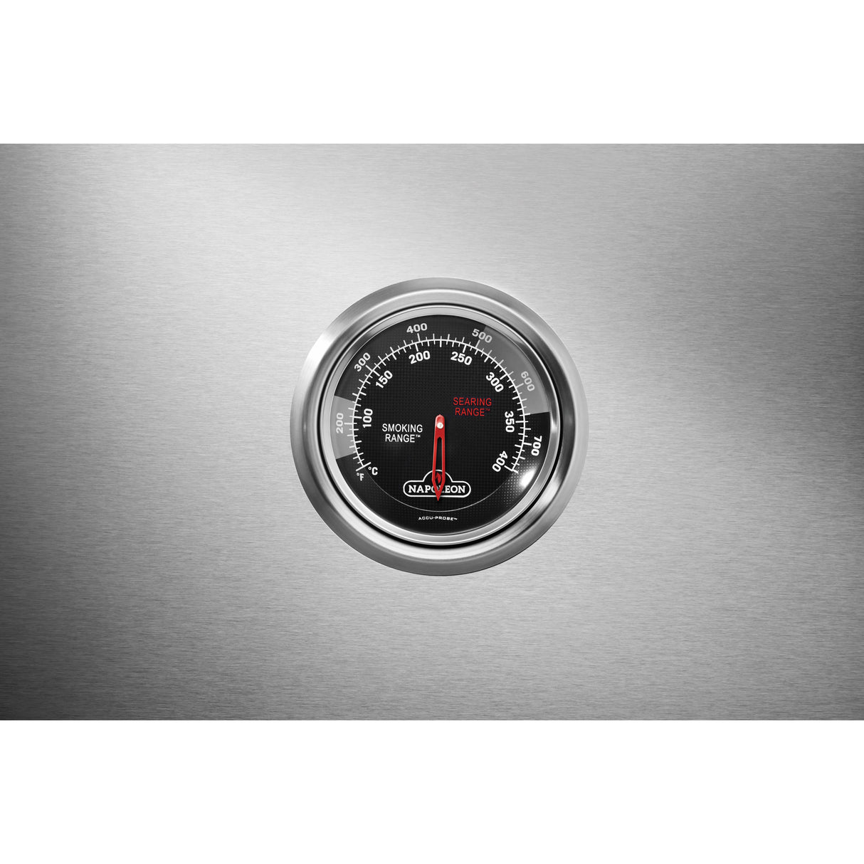 Napoleon Prestige 500 Connected Gas Grill thermometer
