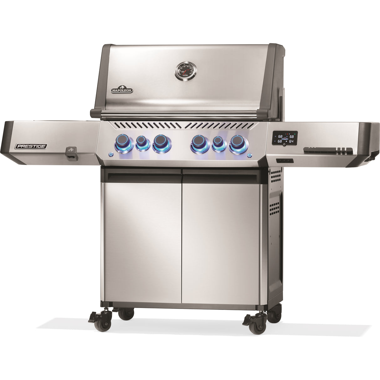 Napoleon Prestige 500 Connected Gas Grill front right side closed view