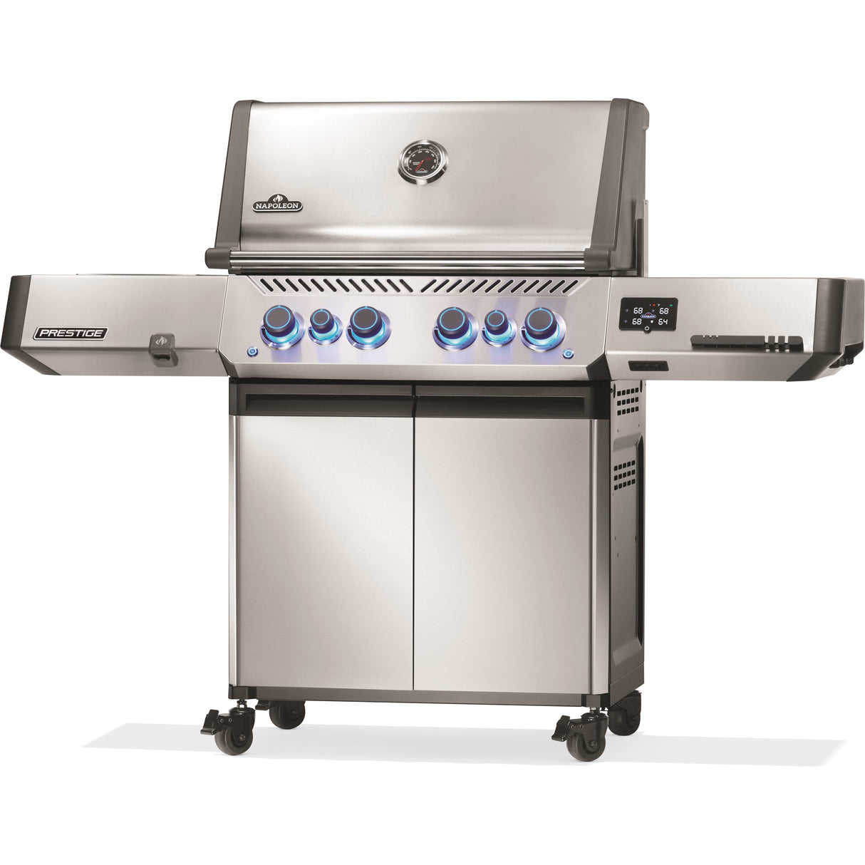 Napoleon Prestige 500 Connected Gas Grill front right side closed view