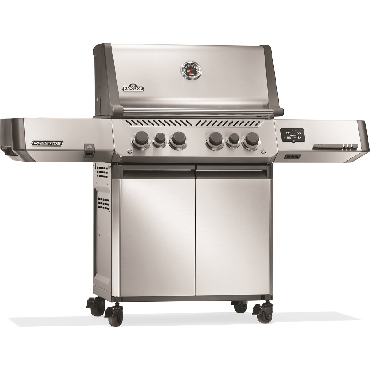 Napoleon Prestige 500 Connected Gas Grill front left side closed view