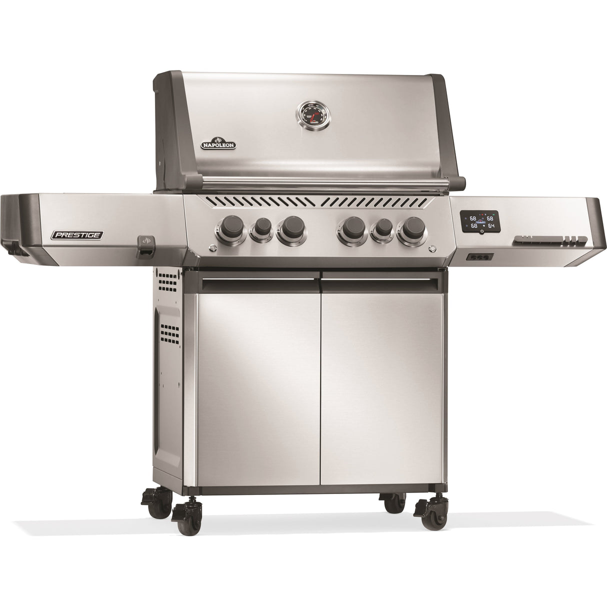 Napoleon Prestige 500 Connected Gas Grill front left side closed view