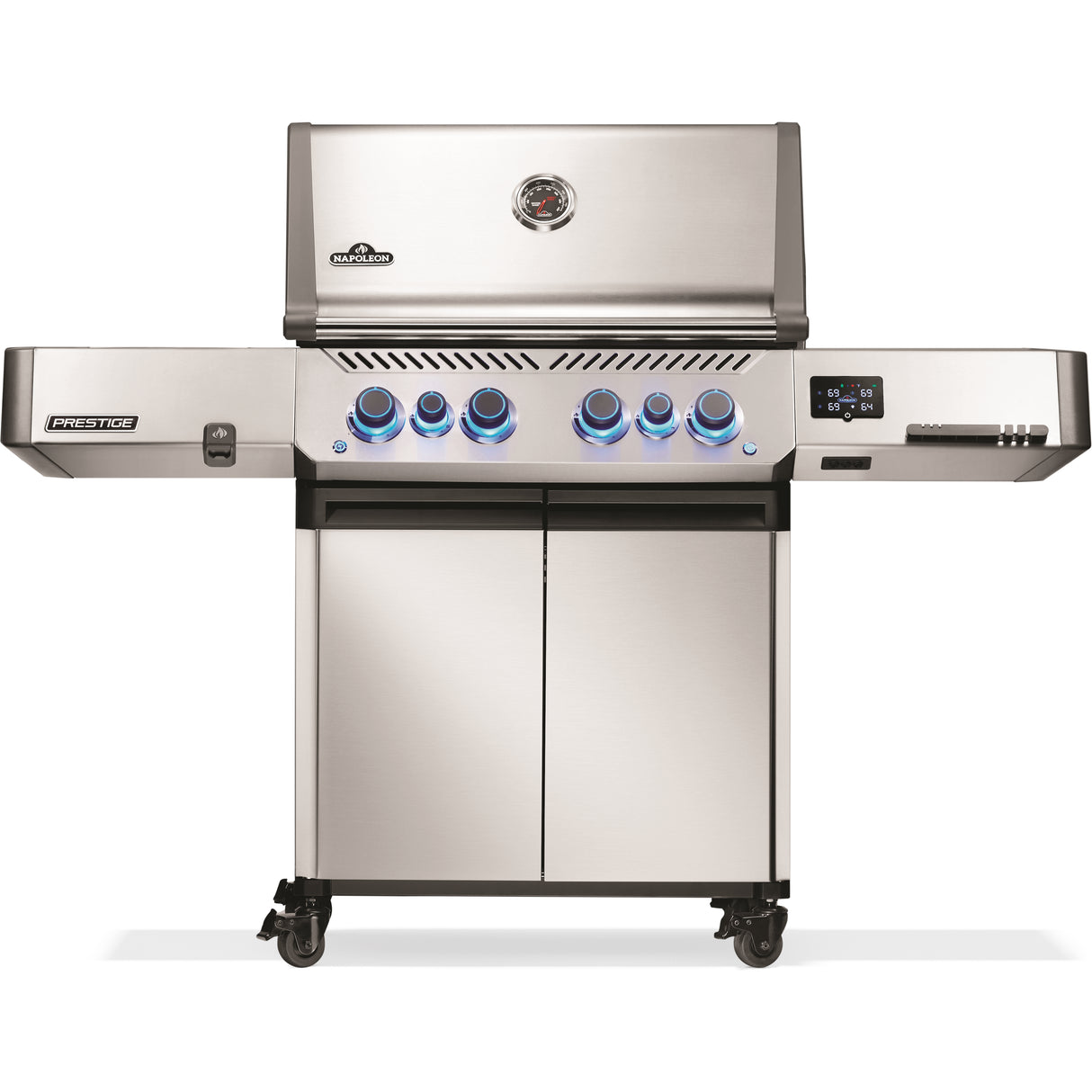 Napoleon Prestige 500 Connected Gas Grill front view closed