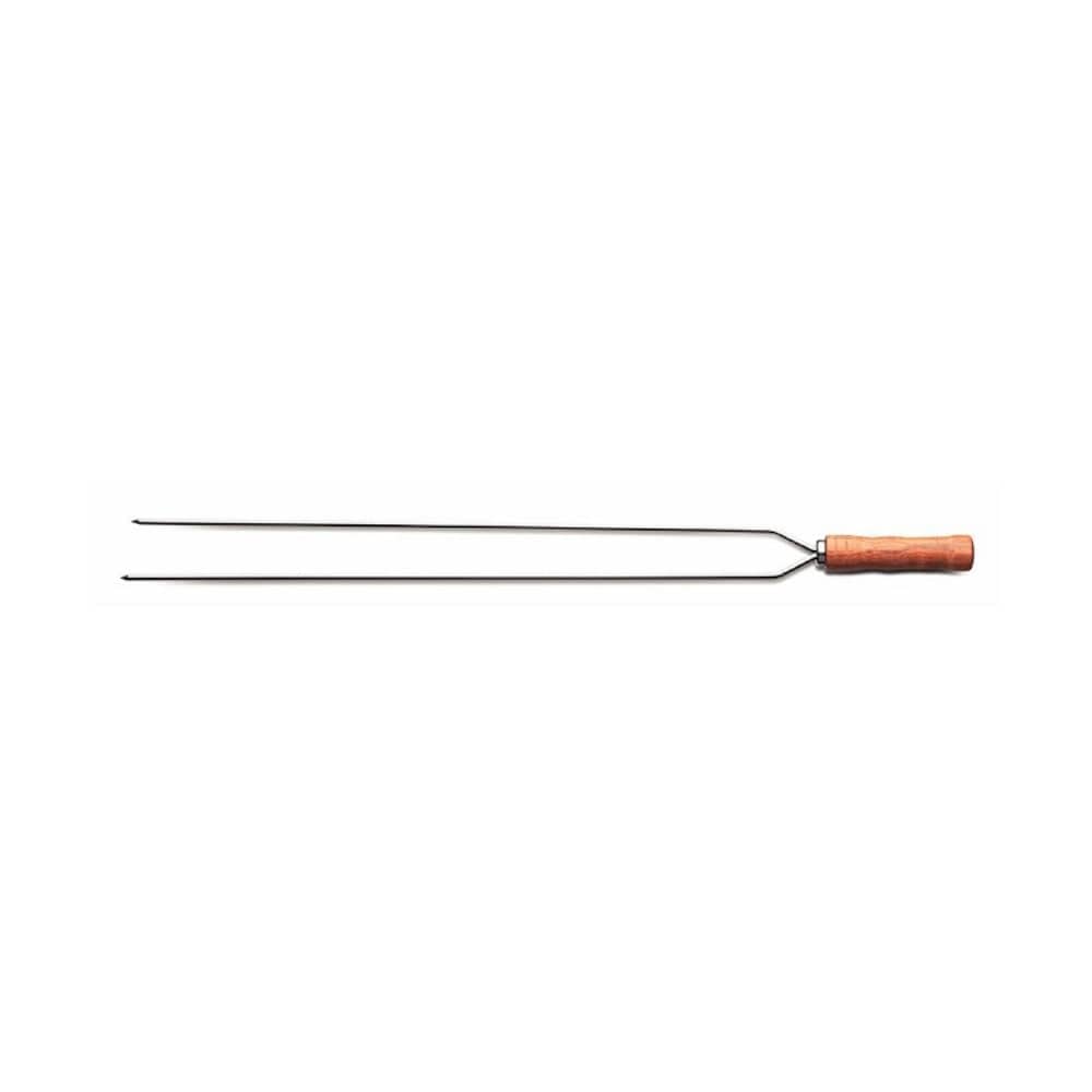 Large Double Pronged V-shaped Stainless Steel Barbecue Skewer