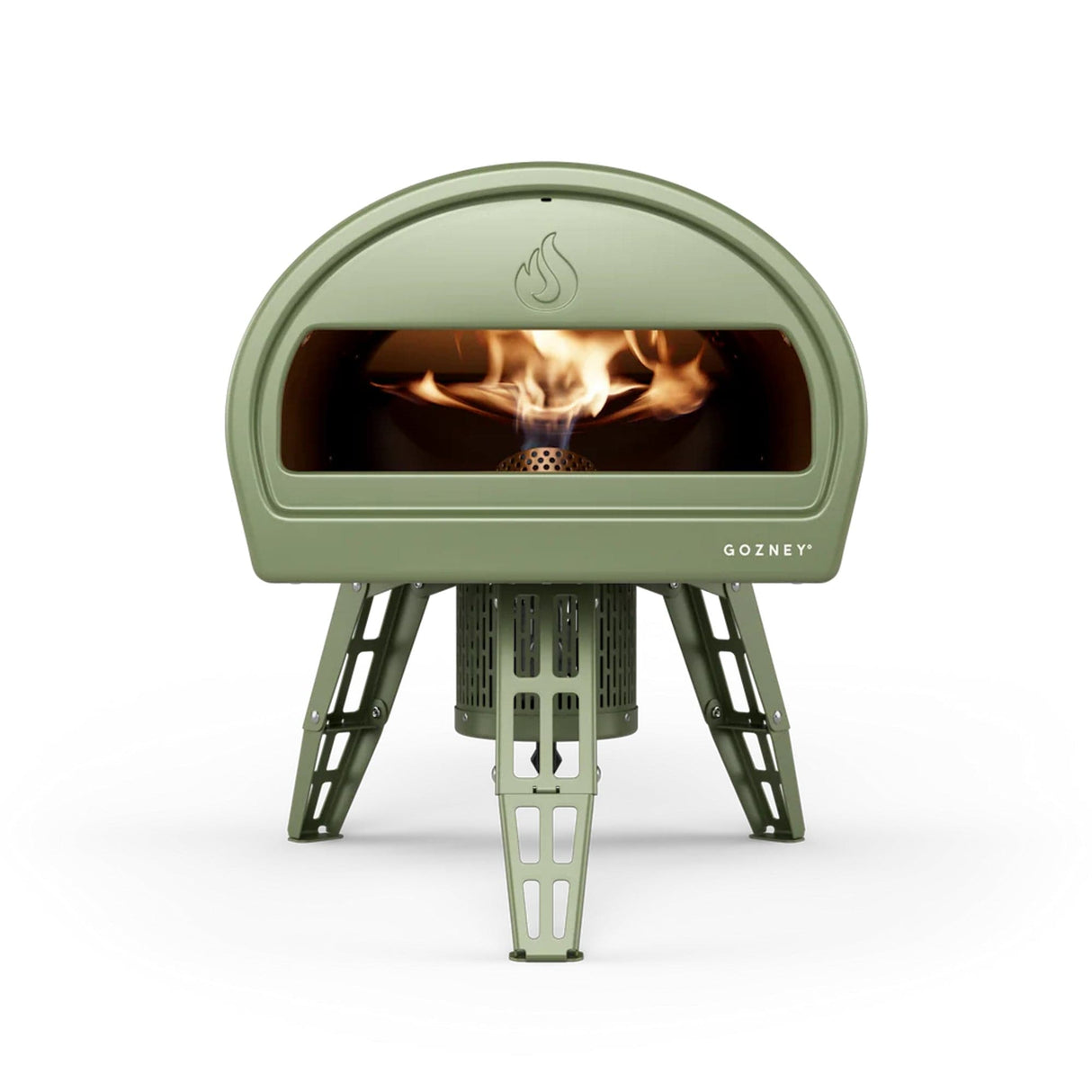 Roccbox Portable Pizza Oven fire in oven