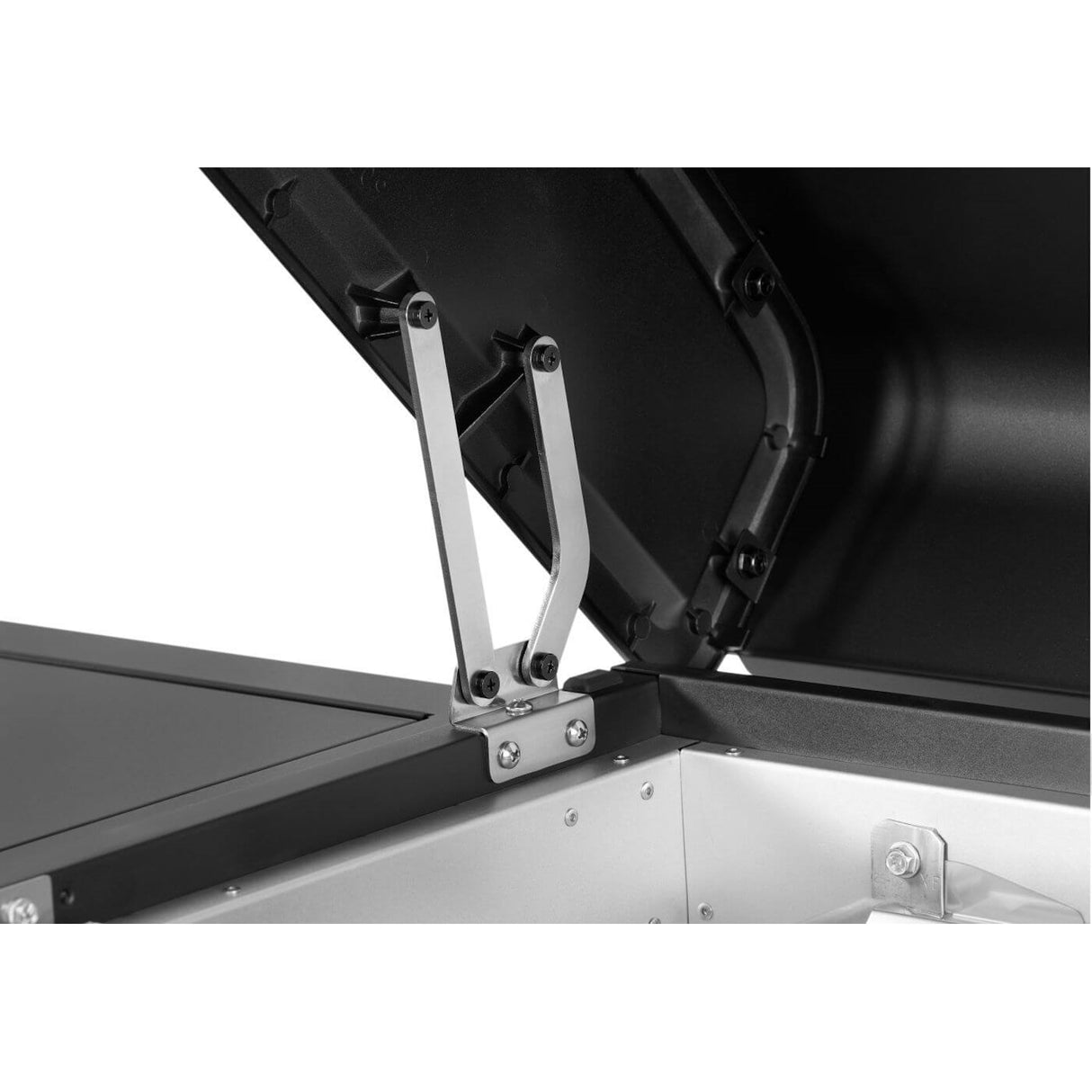 Napoleon Rogue PRO Phantom 30 Grill hinges close up