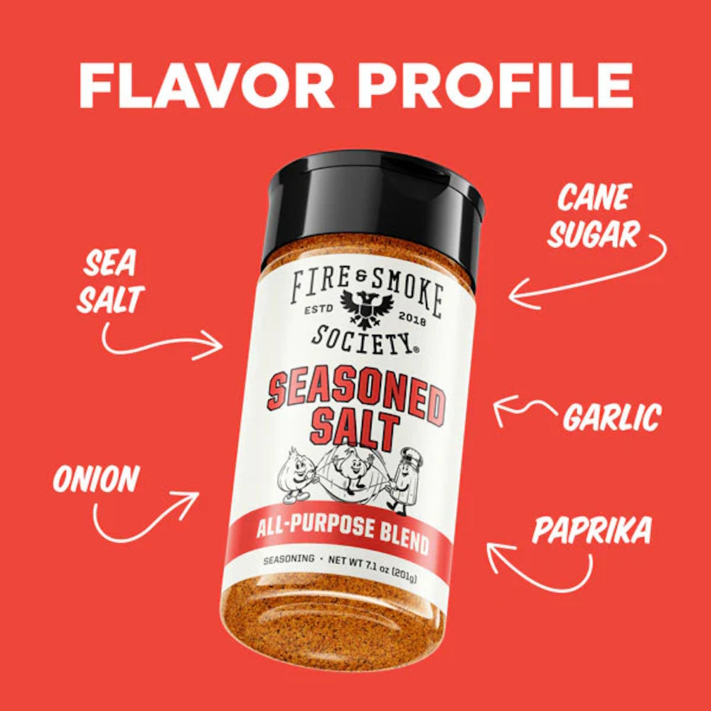 Fire & Smoke Society | Seasoned Salt | All-Purpose Spice Blend