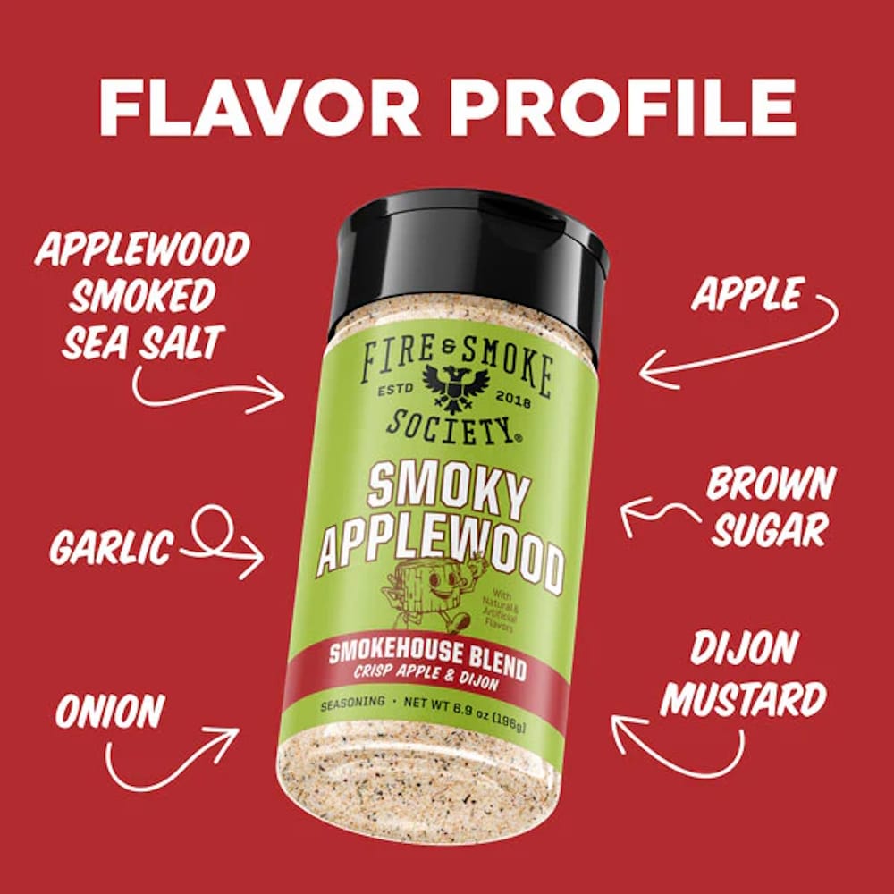 Fire & Smoke Society | Smoky Applewood BBQ Rub | Grilling & Smoking Seasoning