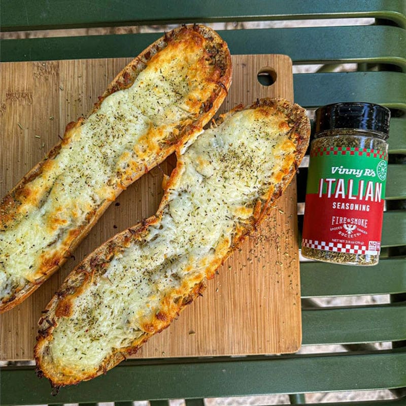 Vinny R's Italian Seasoning on baguette