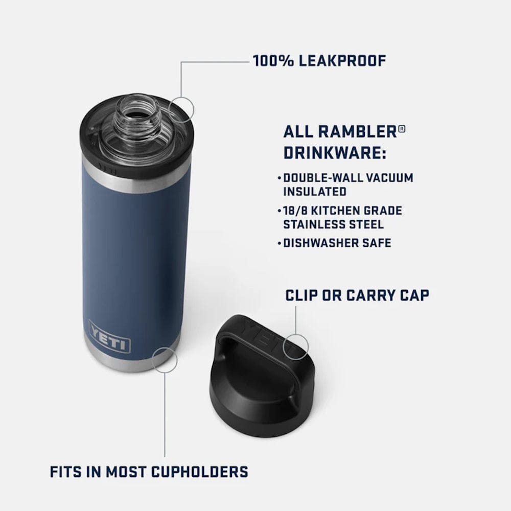 YETI | Rambler 18oz (532 ml) Bottle with Chug Cap (Various Colours)
