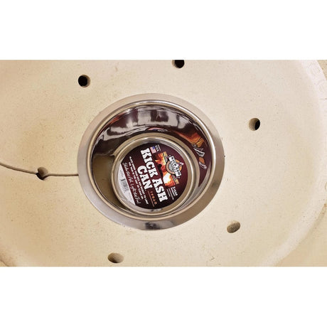 Large Kick Ash Can placed inside grill