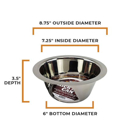 Large Kick Ash Can product measurements