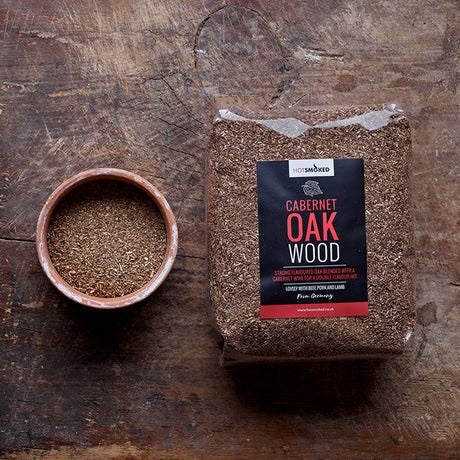 Cabernet Oak Wood Smoking Dust top view with sample