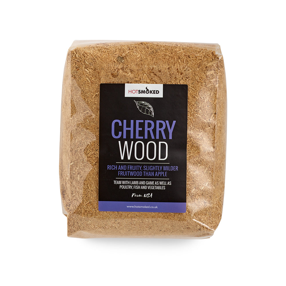 Cherry Wood Smoking Dust 500g on white