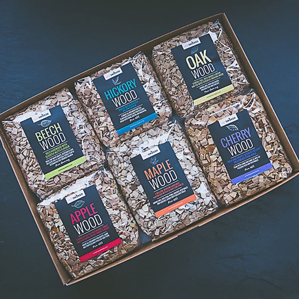 Wood Smoking Chips Collection box open top view